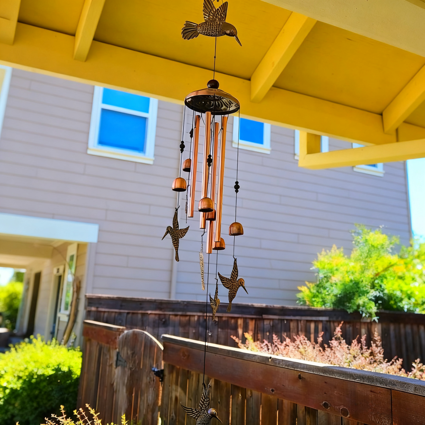 Outdoor Hummingbird Wind Chimes-Retro Aluminum Bird Windchimes🐦
