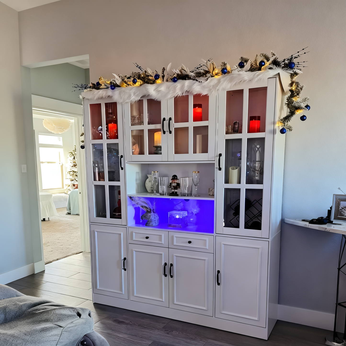 🎄6FT Classic Christmas Snowflake Pine Garland ⛄