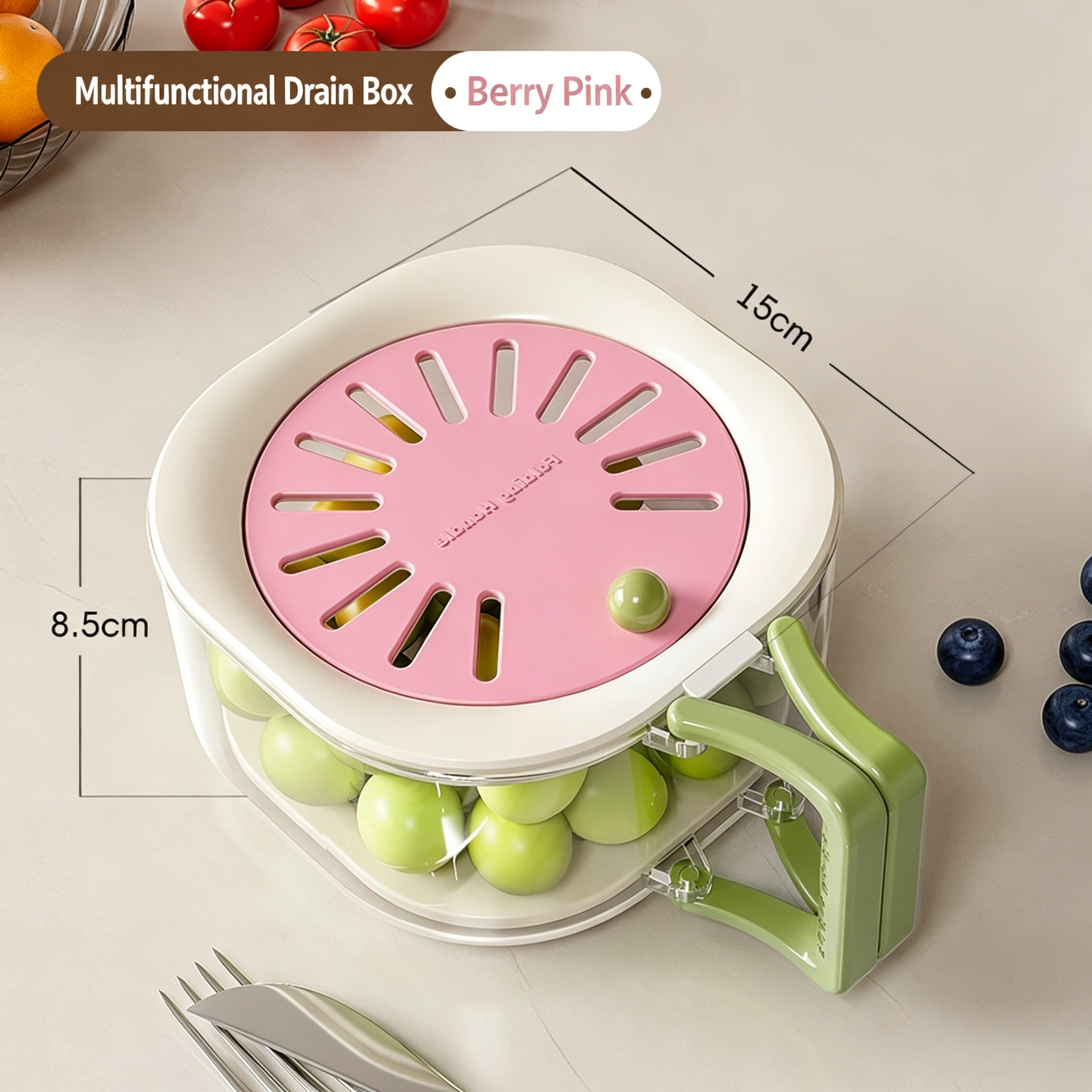 Multifunctional fruit washing bowl