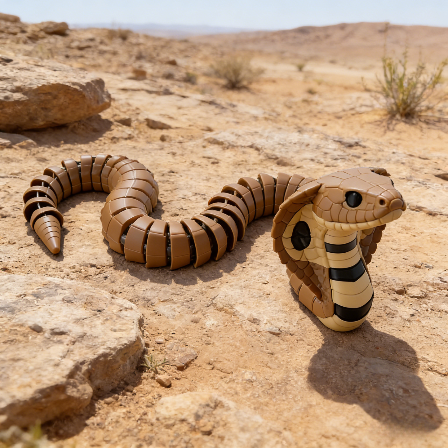 3D Printed Articulated Cobra Figurine