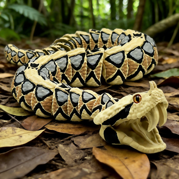 3D Printed Articulated Cobra Figurine