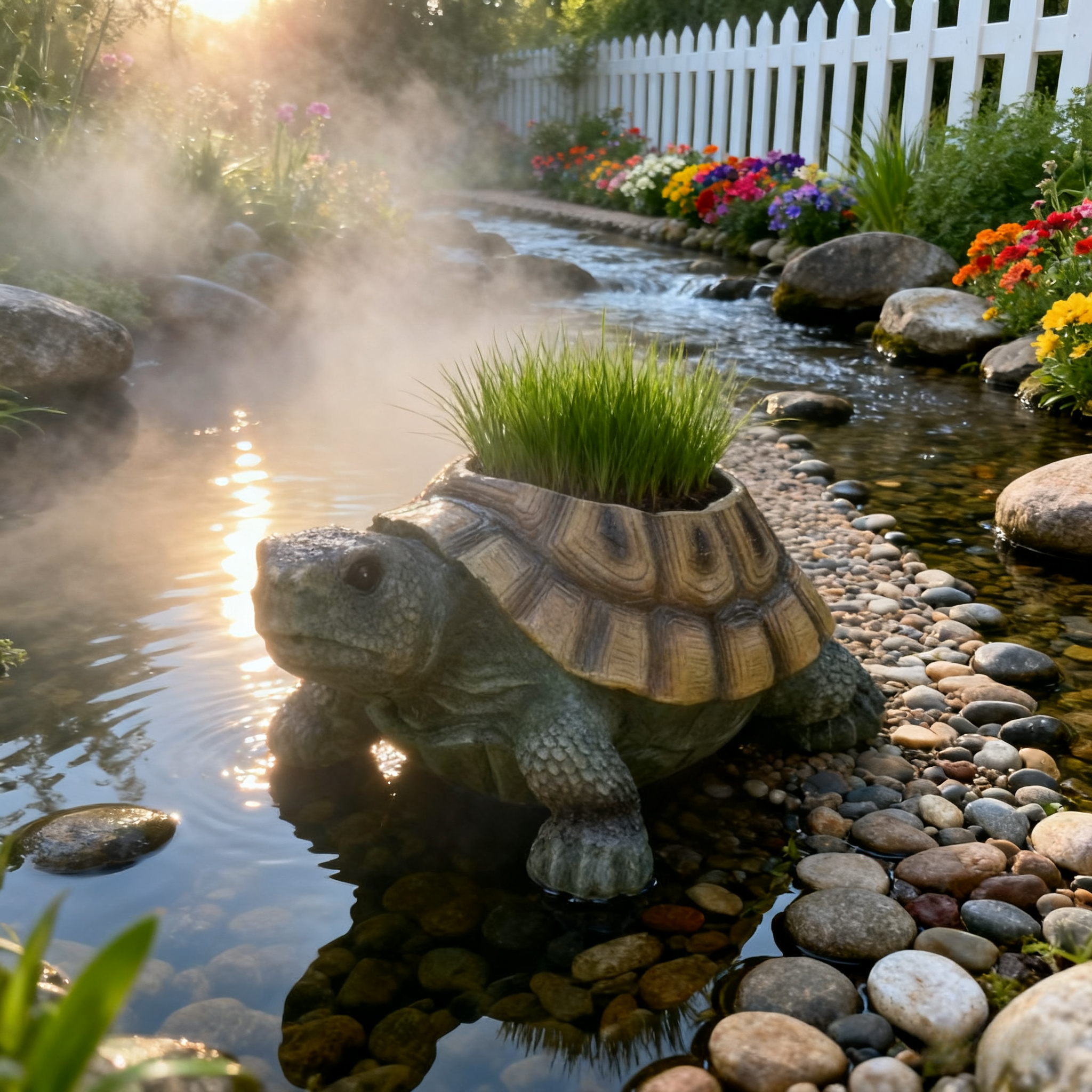  Creative Turtle Resin Planter🐢
