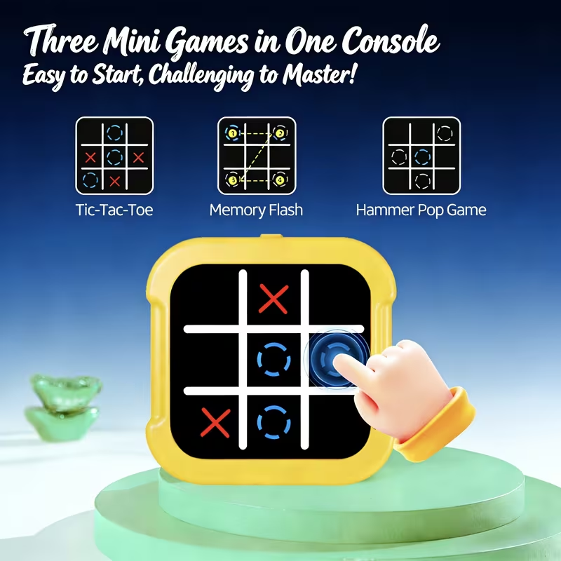 Tic-Tac-Toe Game 3-in-1 Handheld Games