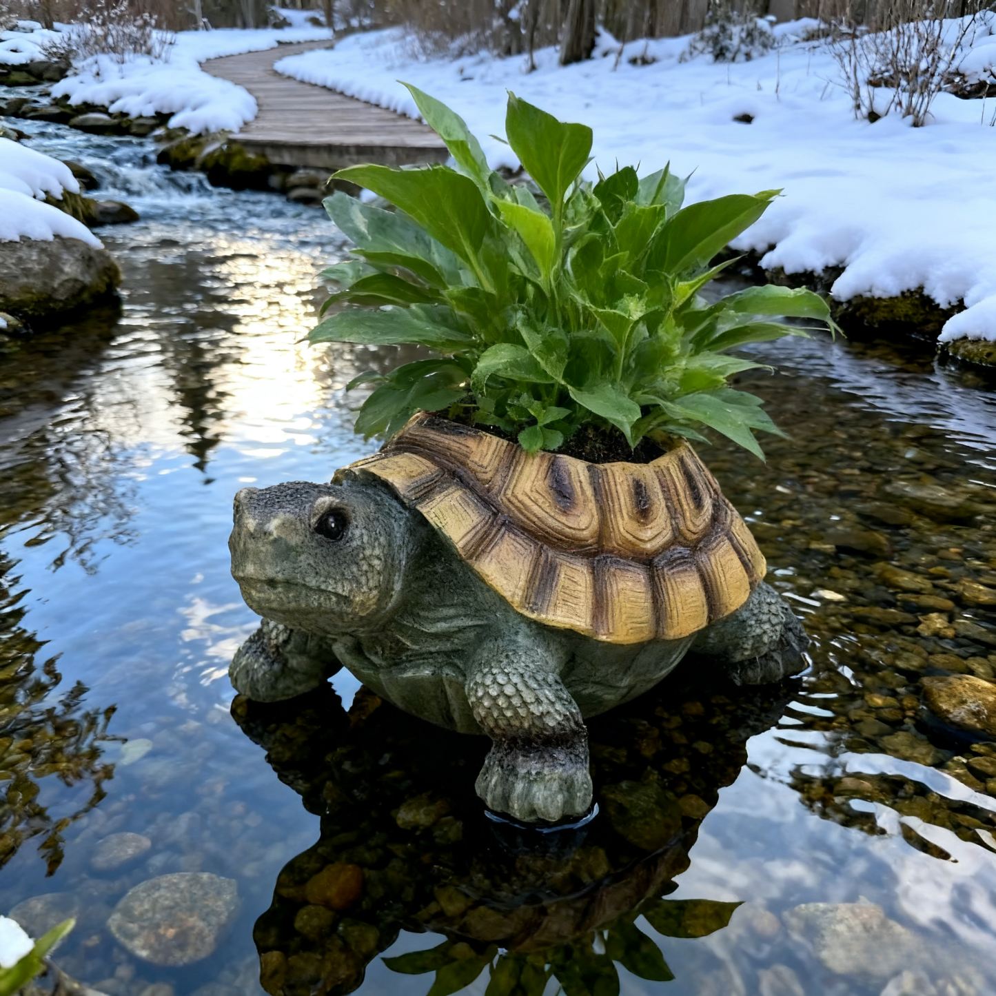  Creative Turtle Resin Planter🐢