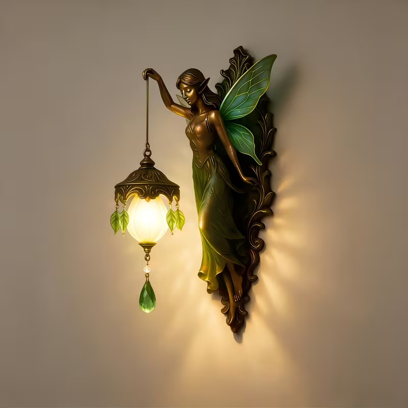 Retro Fairy Wing Wall Lamp – Bring Enchantment to Your Home