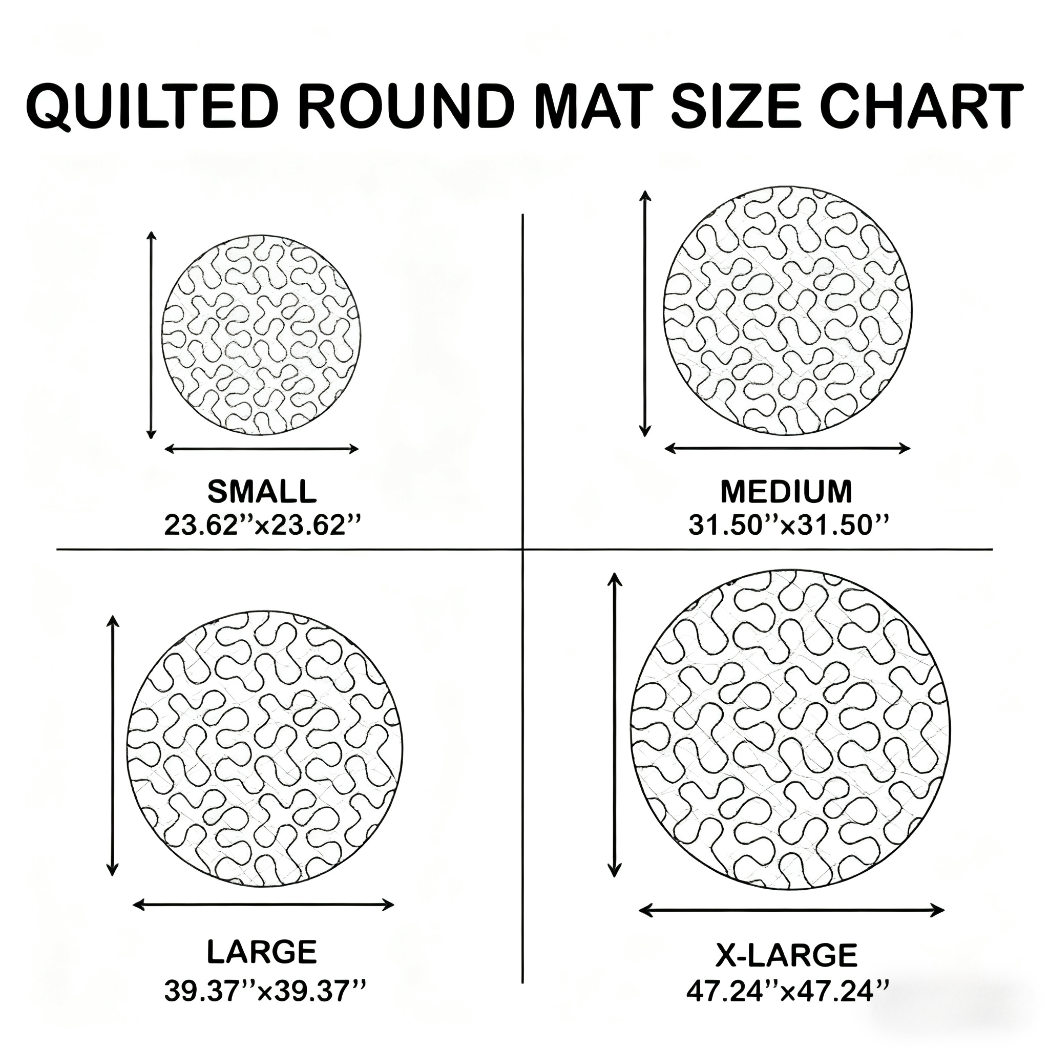 🎃Halloween-themed 3D Quilted Round Mat