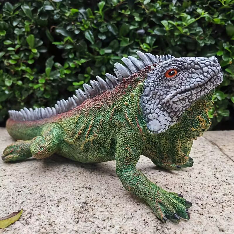 Realistic Iguana Lizard Statue