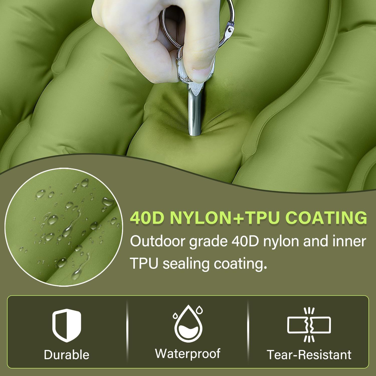 Ultraleichte, tragbare Fußpumpe, Luftmatratze