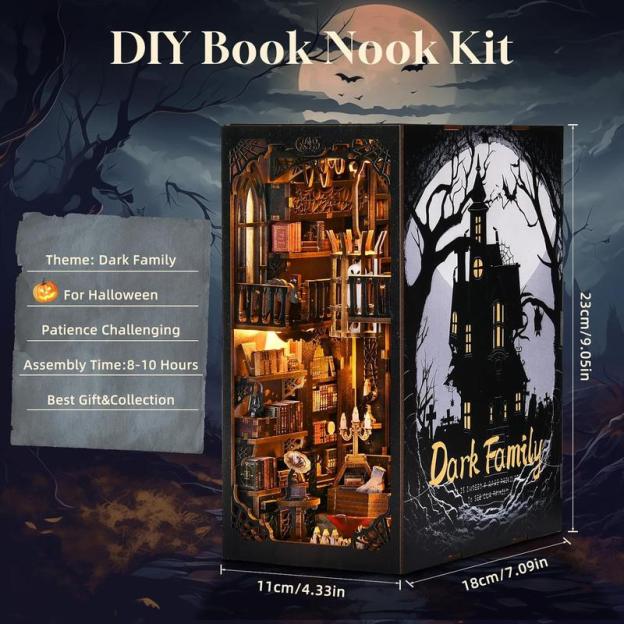 Halloween 3D Wooden Bookend Kit DIY