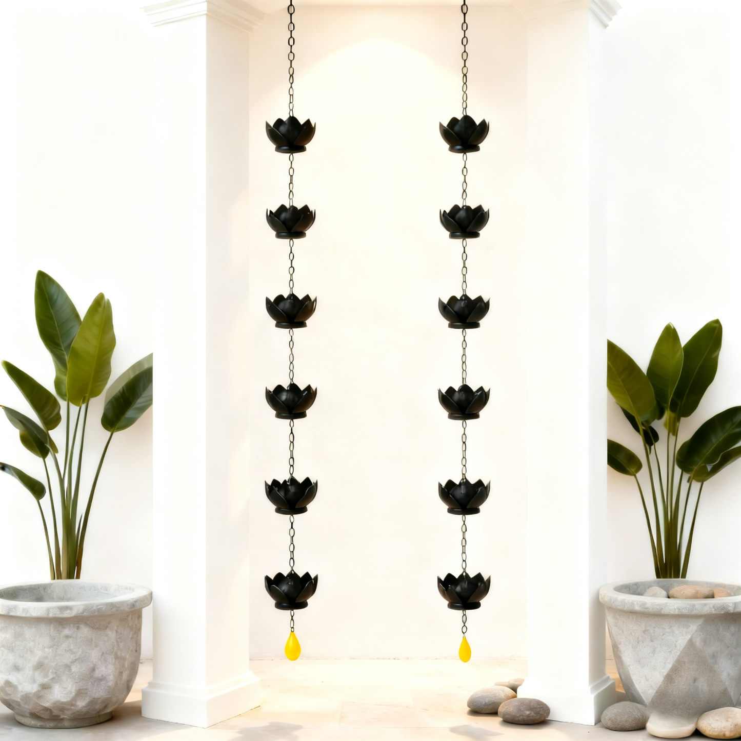 Lotus Rain Chain Double Anti-Rust Thickened Water Divertor