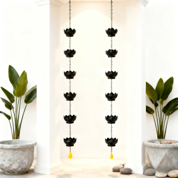 Lotus Rain Chain Double Anti-Rust Thickened Water Divertor