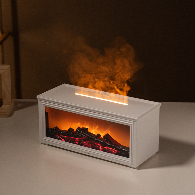 Simulated Fireplace Flame Humidifier