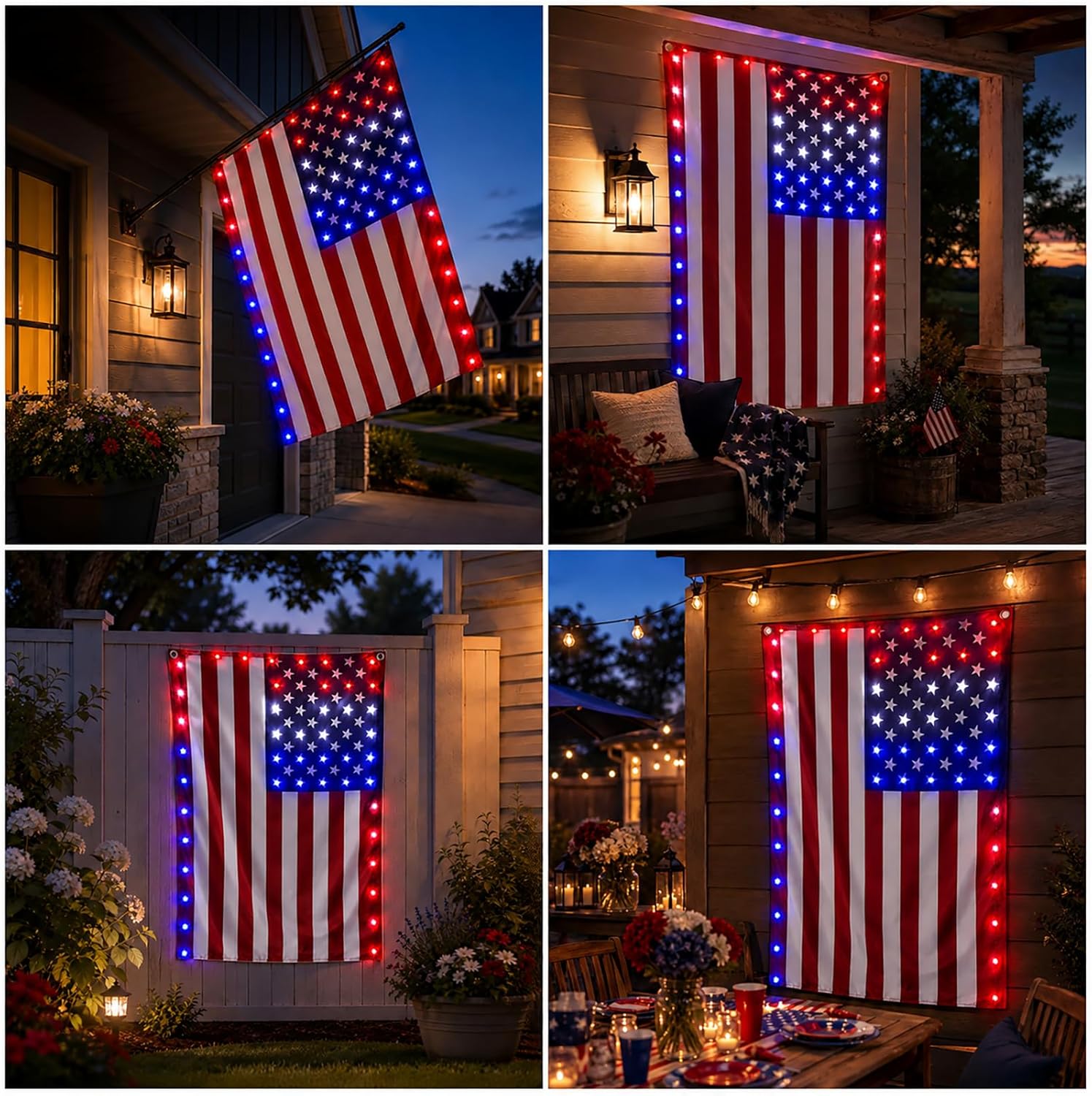 ✨Last Day: 49% OFF🔥 250th Anniversary USA Commemorative LED Flag 