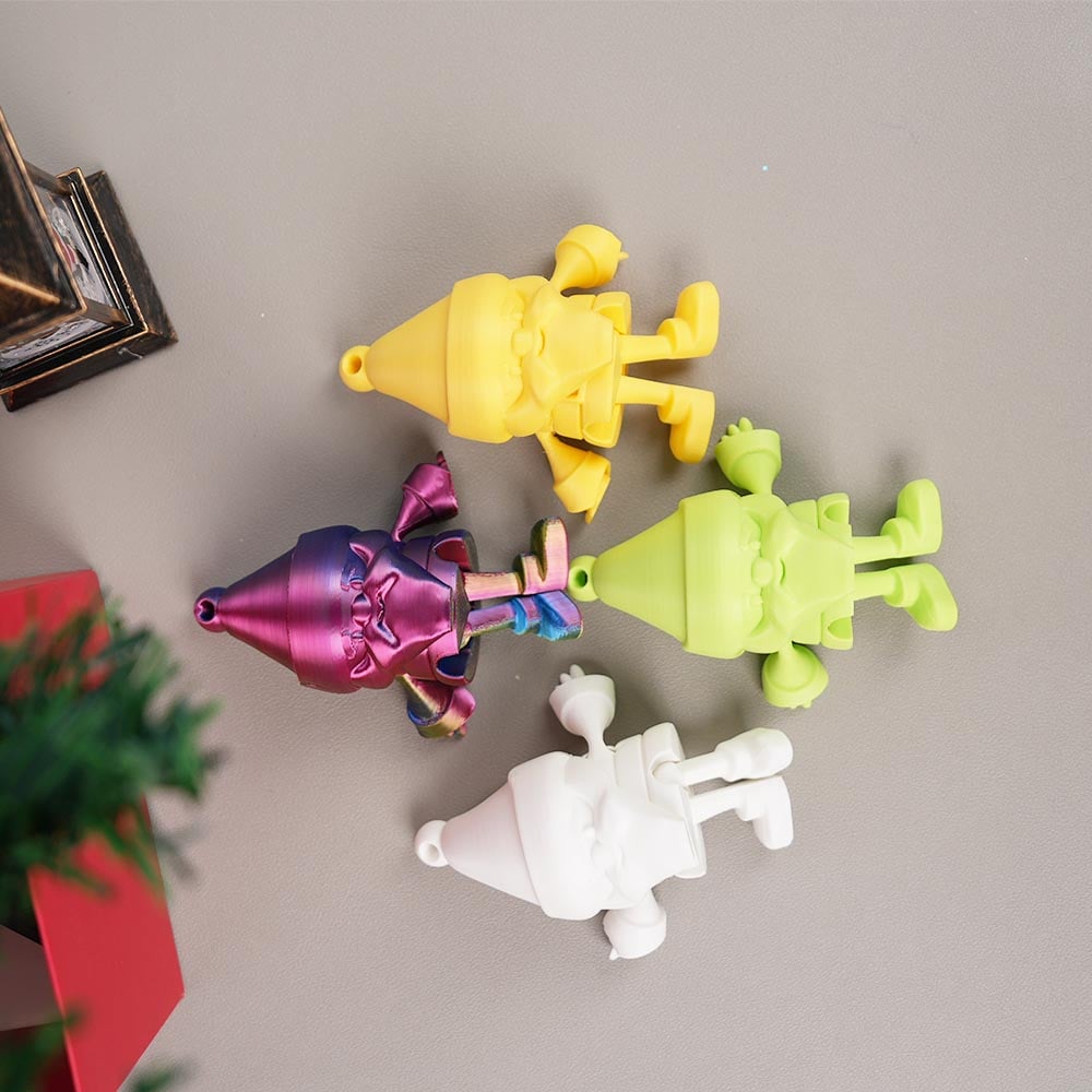🎄 3D Printed Christmas Tree Ornament Set Gift Pack