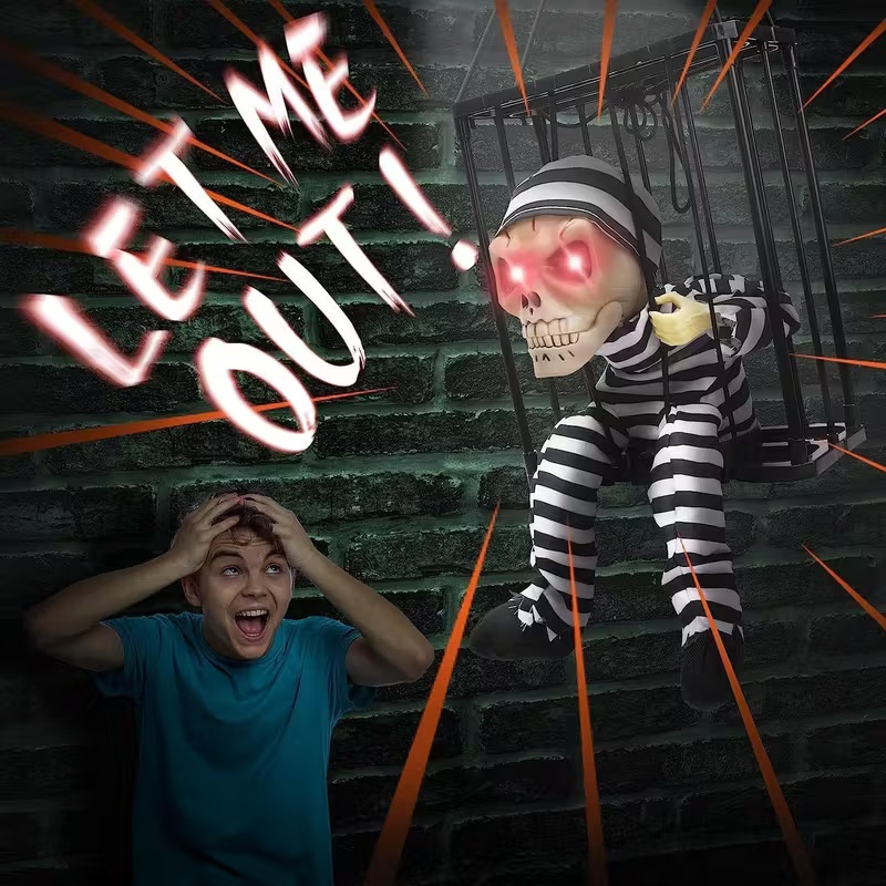 🎃Halloween Last Day OFF 50%-Light-Up Sound-Activated Cage【BUY 2 FREE SHIPPING】