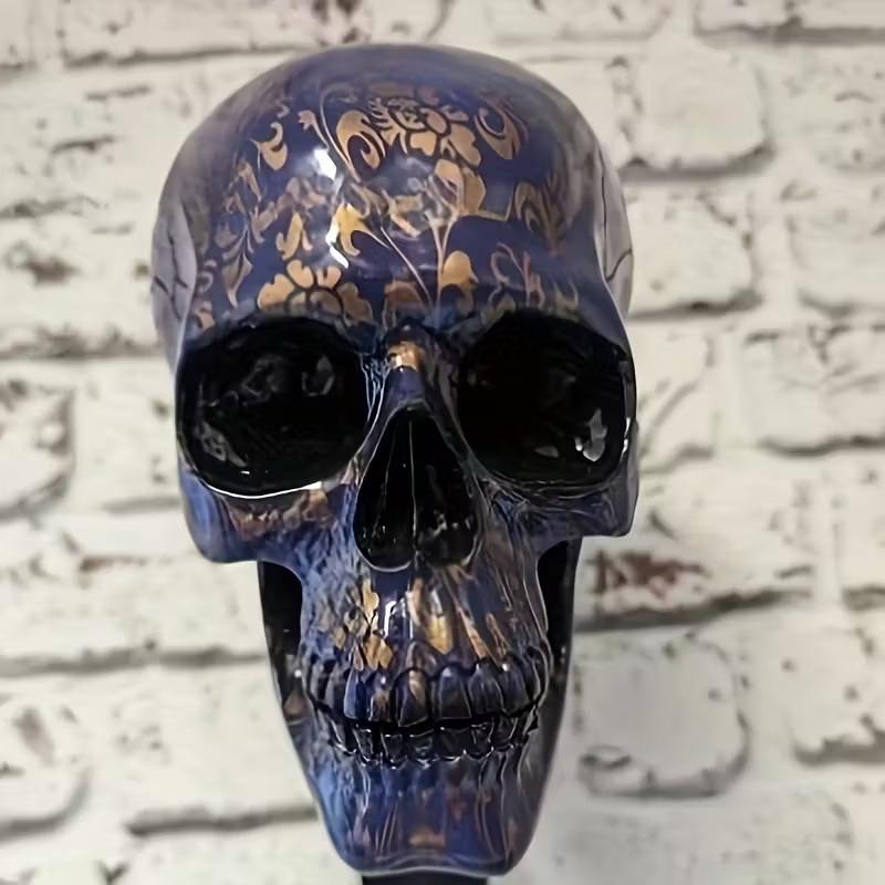 💀Handcrafted Resin Skull Helmet Wall Decor