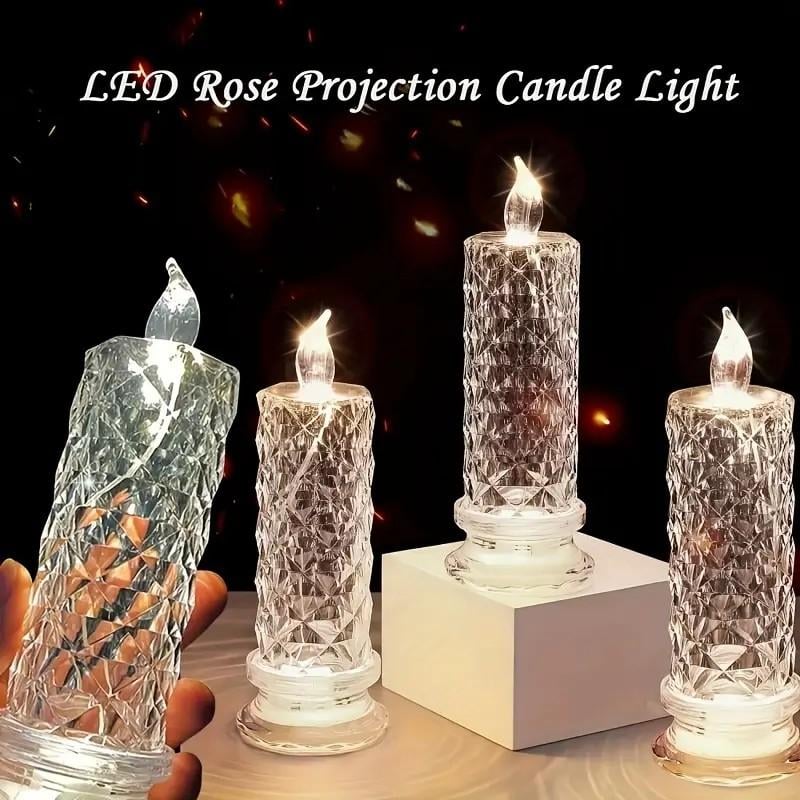 【LAST DAY SALE】LED Crystal Candle Lights ✨🕯️🔥 Buy 2 Get 1 Free, Ends Today!