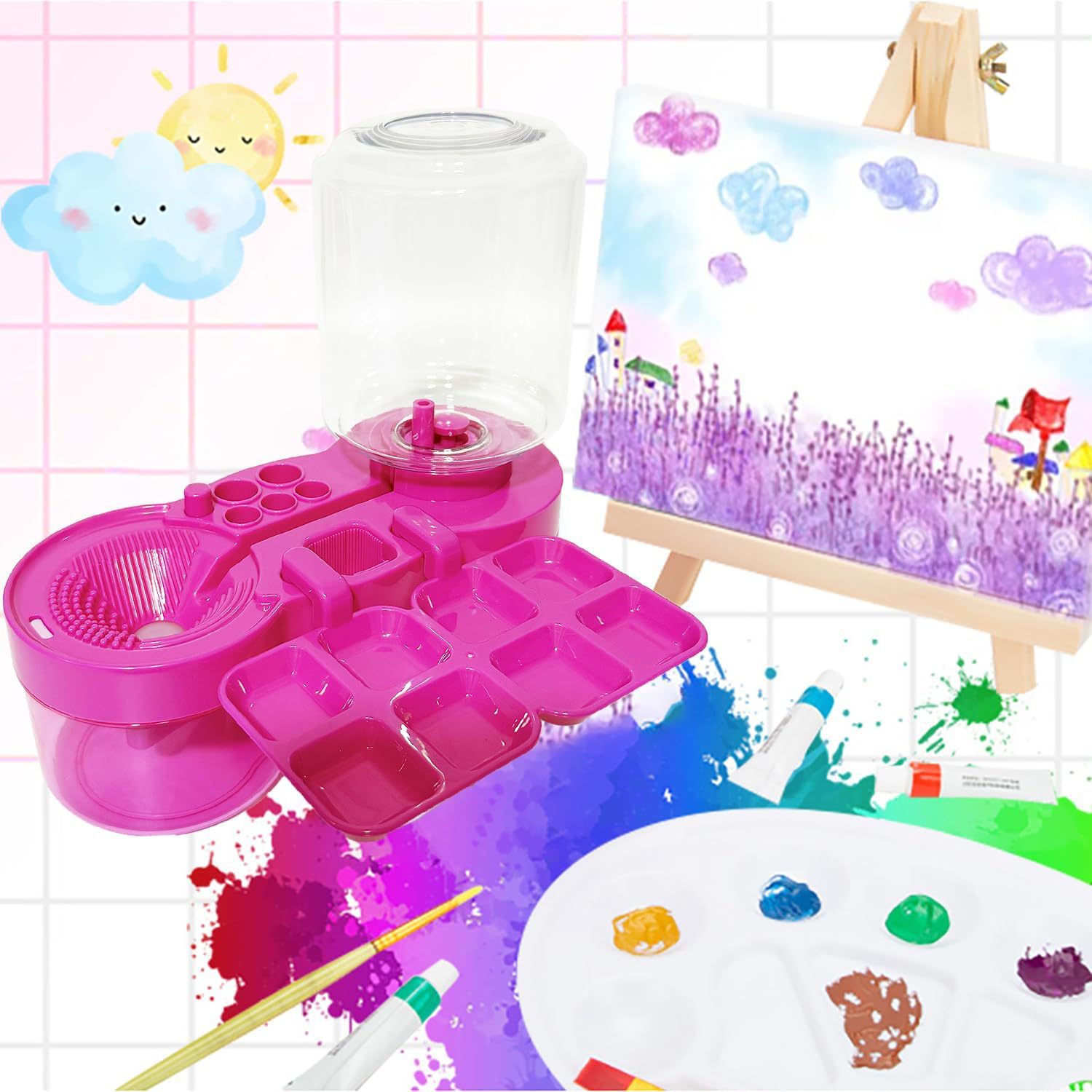 Multi-functional paintbrush cleaner🎨🖌️
