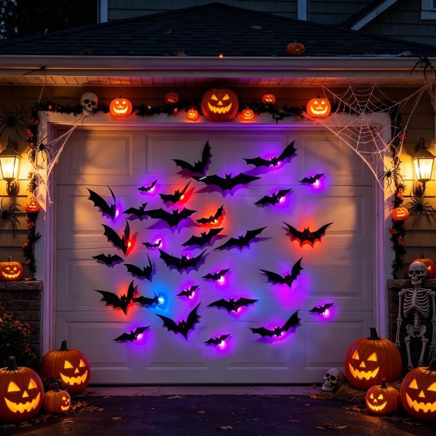 🎃Halloween Colorful LED Bat Lights🦇