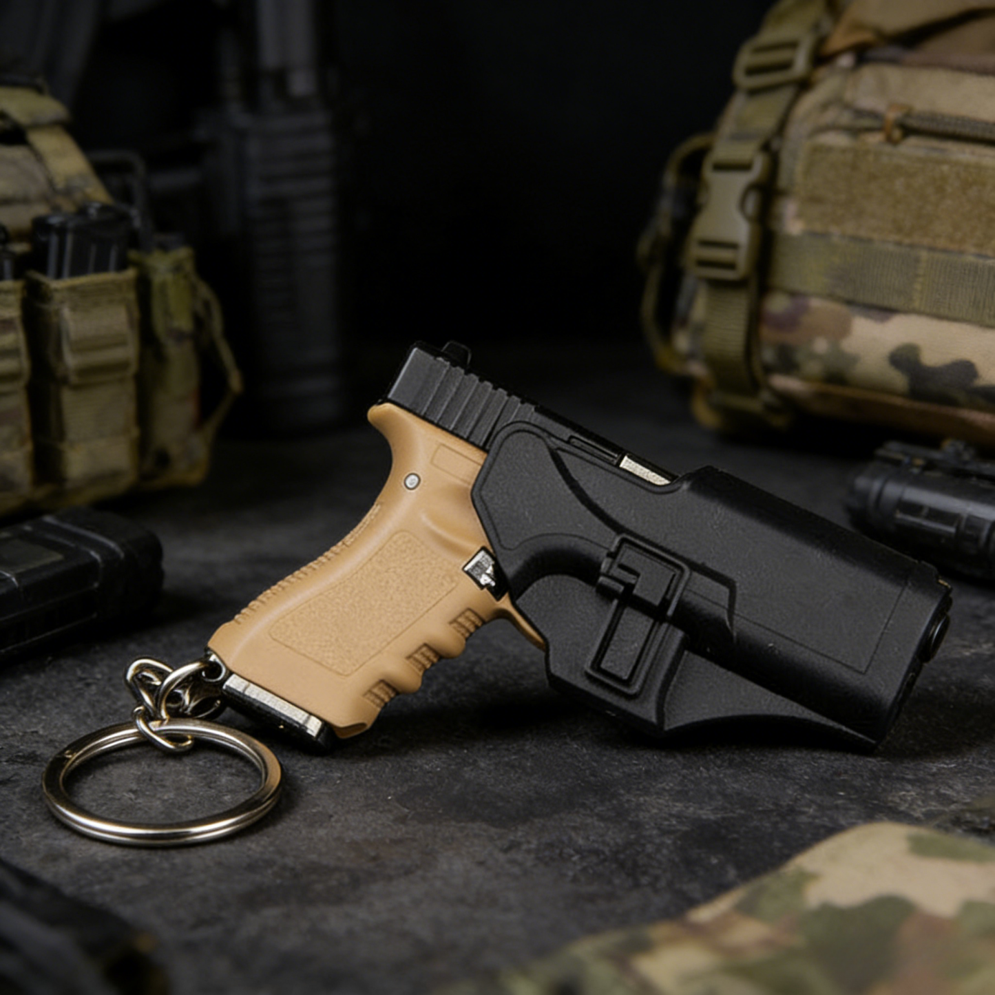 Compact tactical design Glock keychain holster