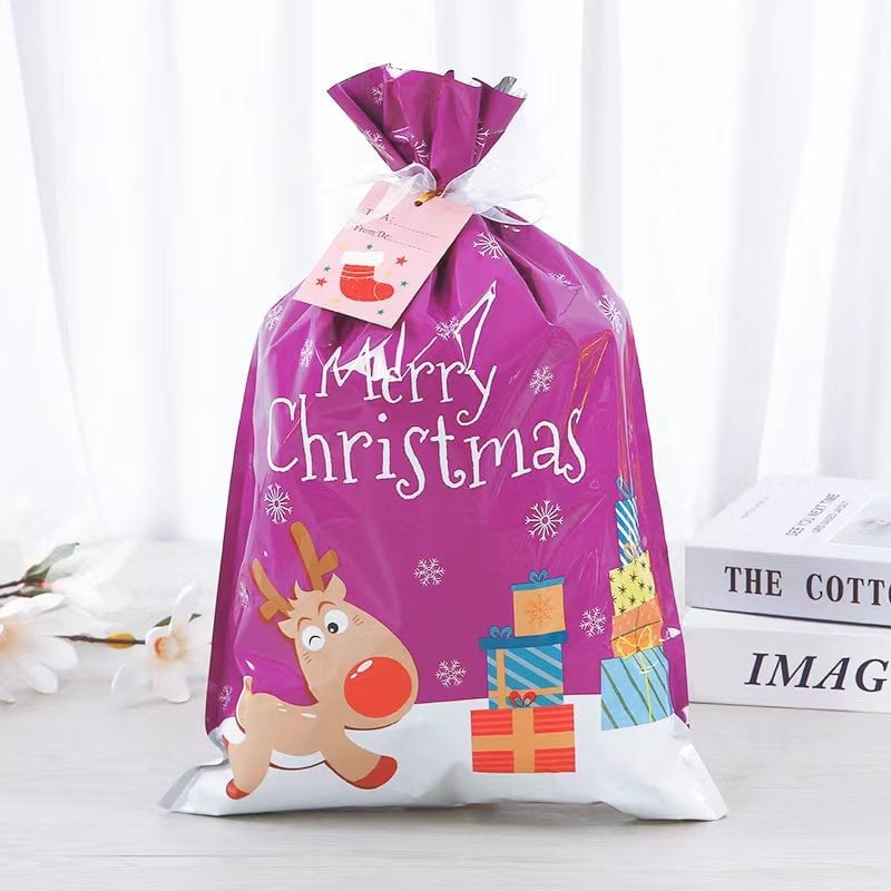 🎄 Tie rope Christmas Gift Bags