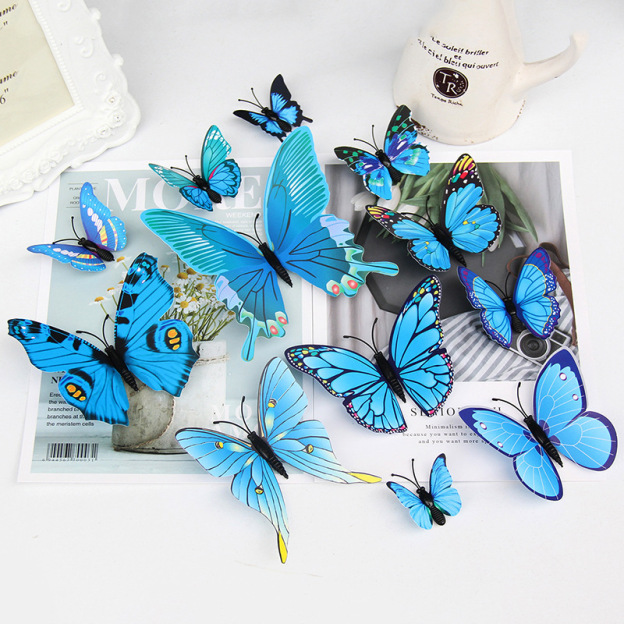🦋12pcs 3D Fluorescence Butterfly Wall Stickers