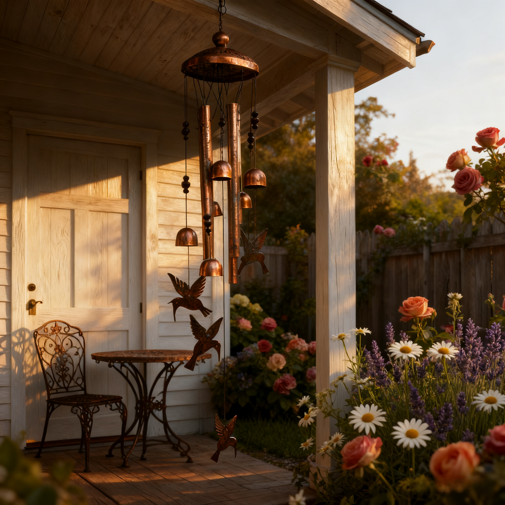 Outdoor Hummingbird Wind Chimes-Retro Aluminum Bird Windchimes🐦