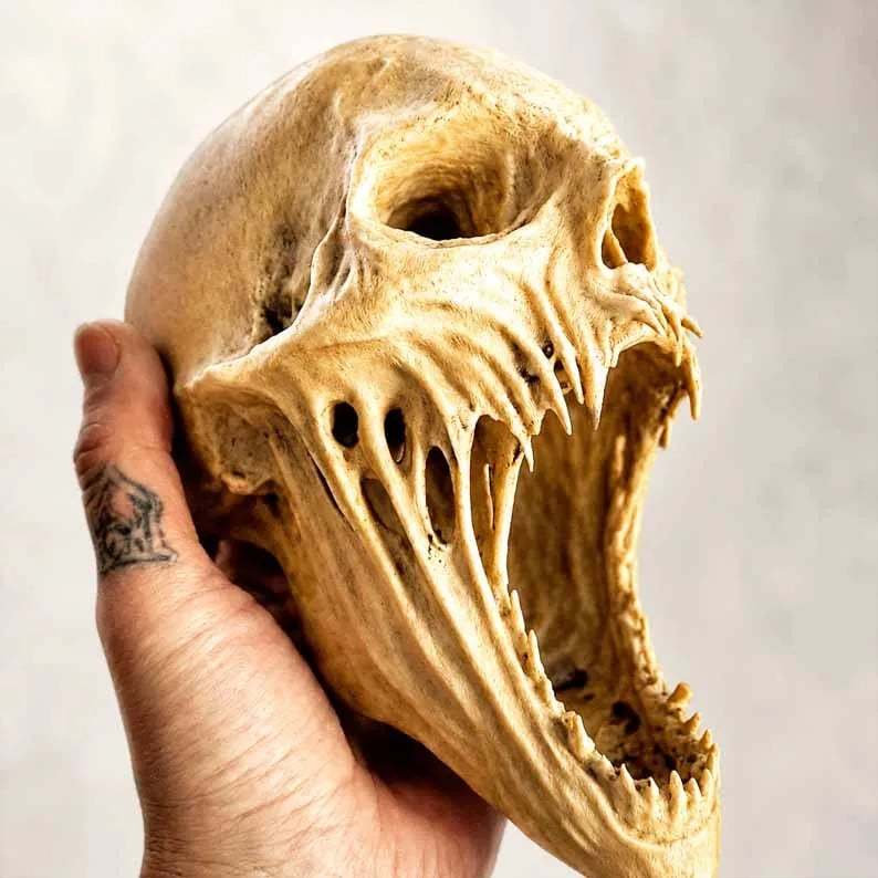 🔥Limited-time 50% off💀Gothic Demon Alien Skull Sculpture