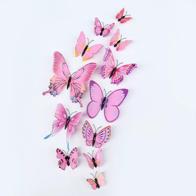 🦋12pcs 3D Fluorescence Butterfly Wall Stickers