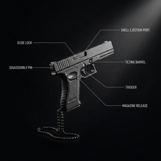 Compact tactical design Glock keychain holster