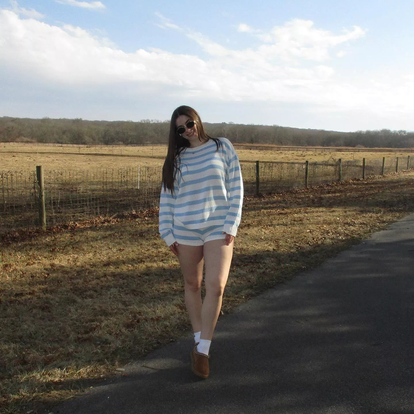 Vaela Knit Striped  Set, Start Your Comfortable Trend Journey