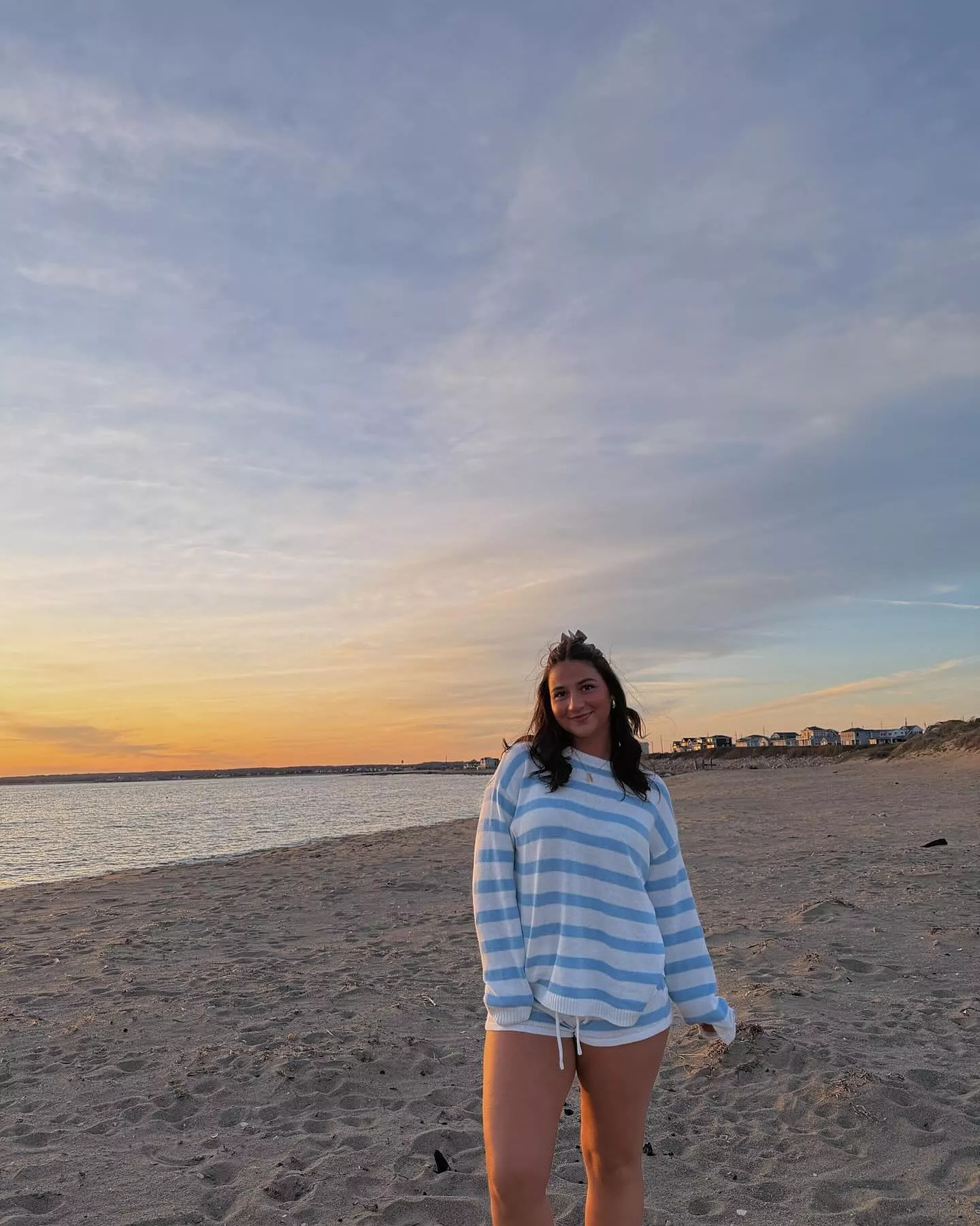 Vaela Knit Striped  Set, Start Your Comfortable Trend Journey