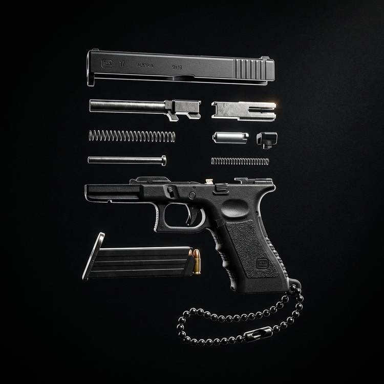 Compact tactical design Glock keychain holster