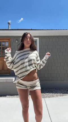 Striped Knit Set, Start Your Comfortable Trend Journey