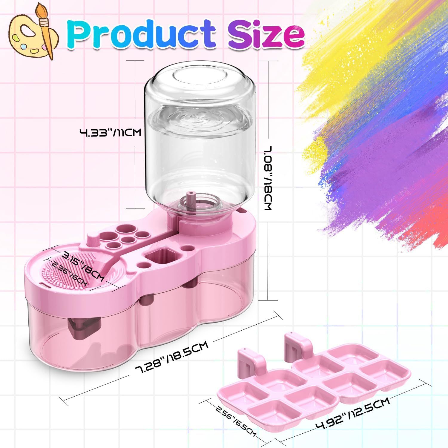 Multi-functional paintbrush cleaner🎨🖌️
