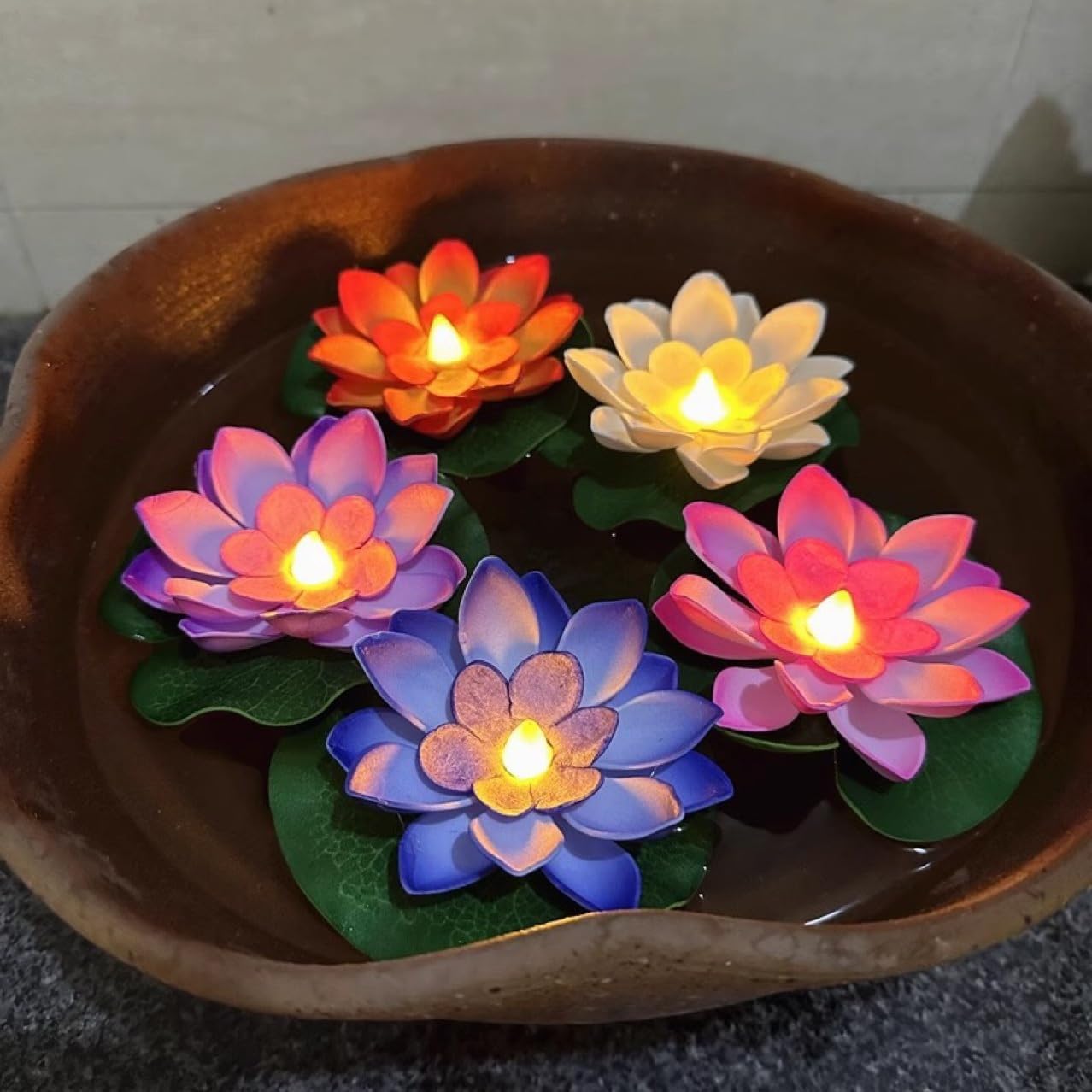 Floating LED Lily pads