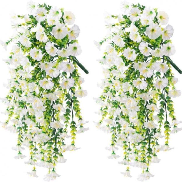 Fake Morning Glory Vine - Faux Flowers for Home Party/Wall/Yard Gifts