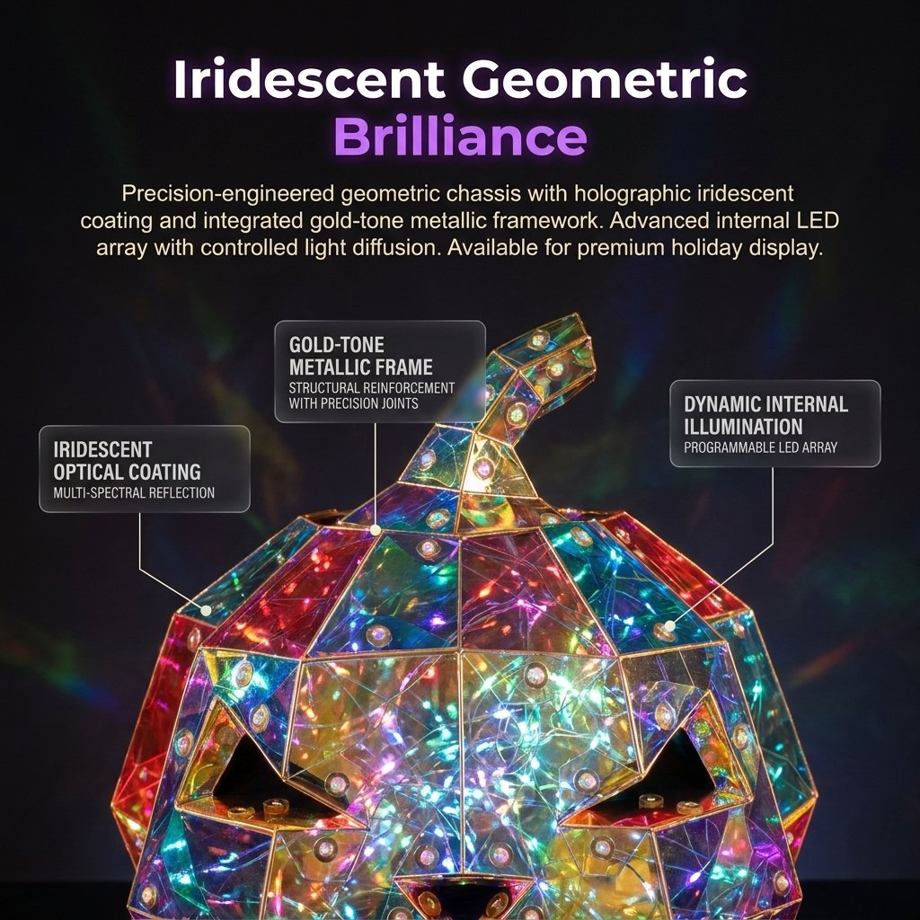 🔥Colorful Pumpkin Lamp | Prism Effect Pumpkin Art Sculpture Night Light