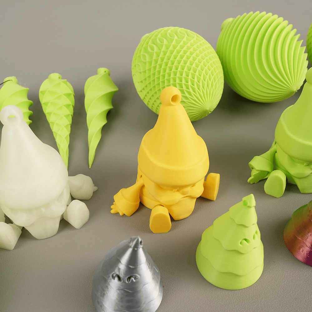 🎄 3D Printed Christmas Tree Ornament Set Gift Pack