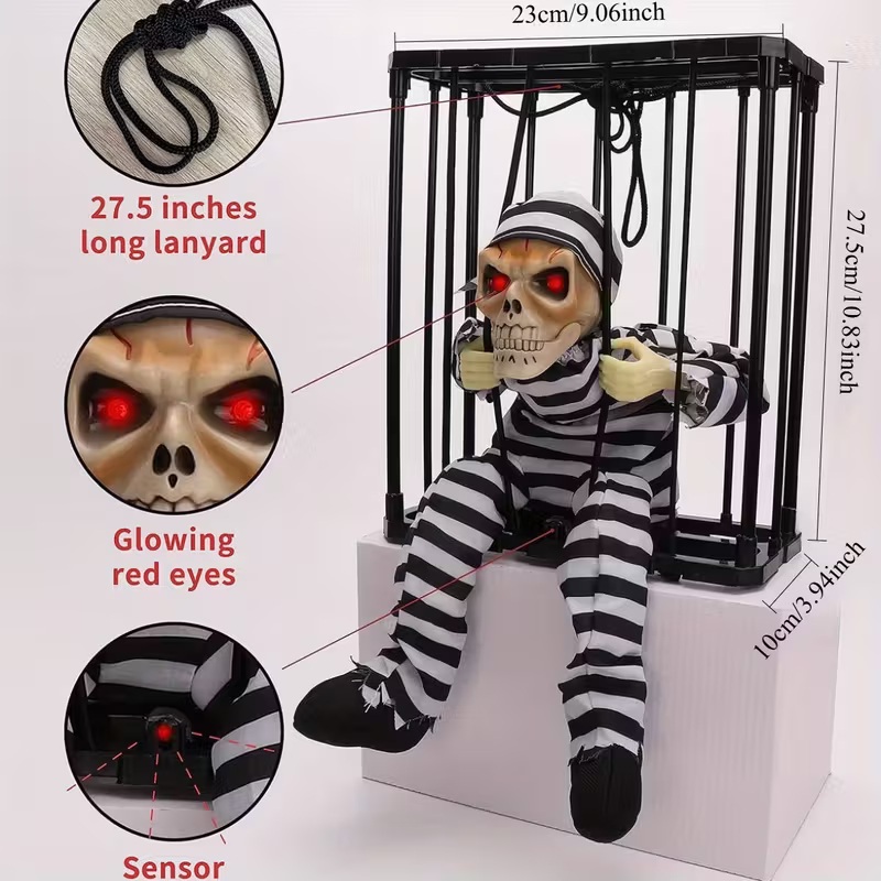 🎃Halloween Last Day OFF 50%-Light-Up Sound-Activated Cage【BUY 2 FREE SHIPPING】