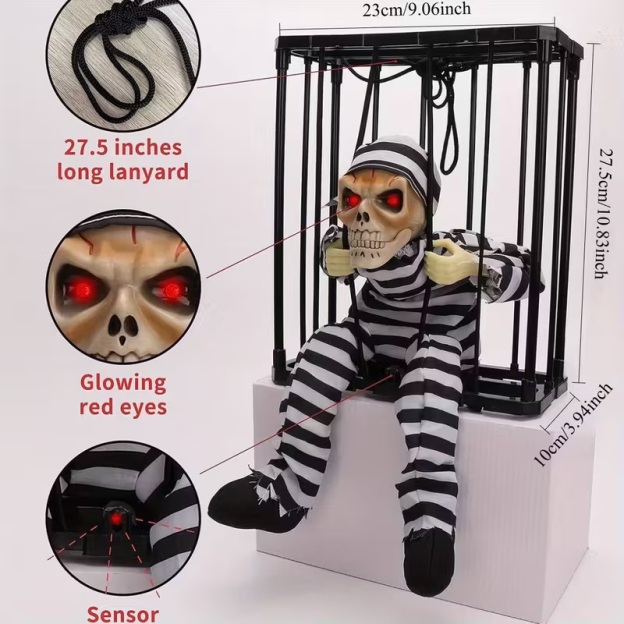 🎃Halloween Last Day OFF 50%-Light-Up Sound-Activated Cage【BUY 2 FREE SHIPPING】