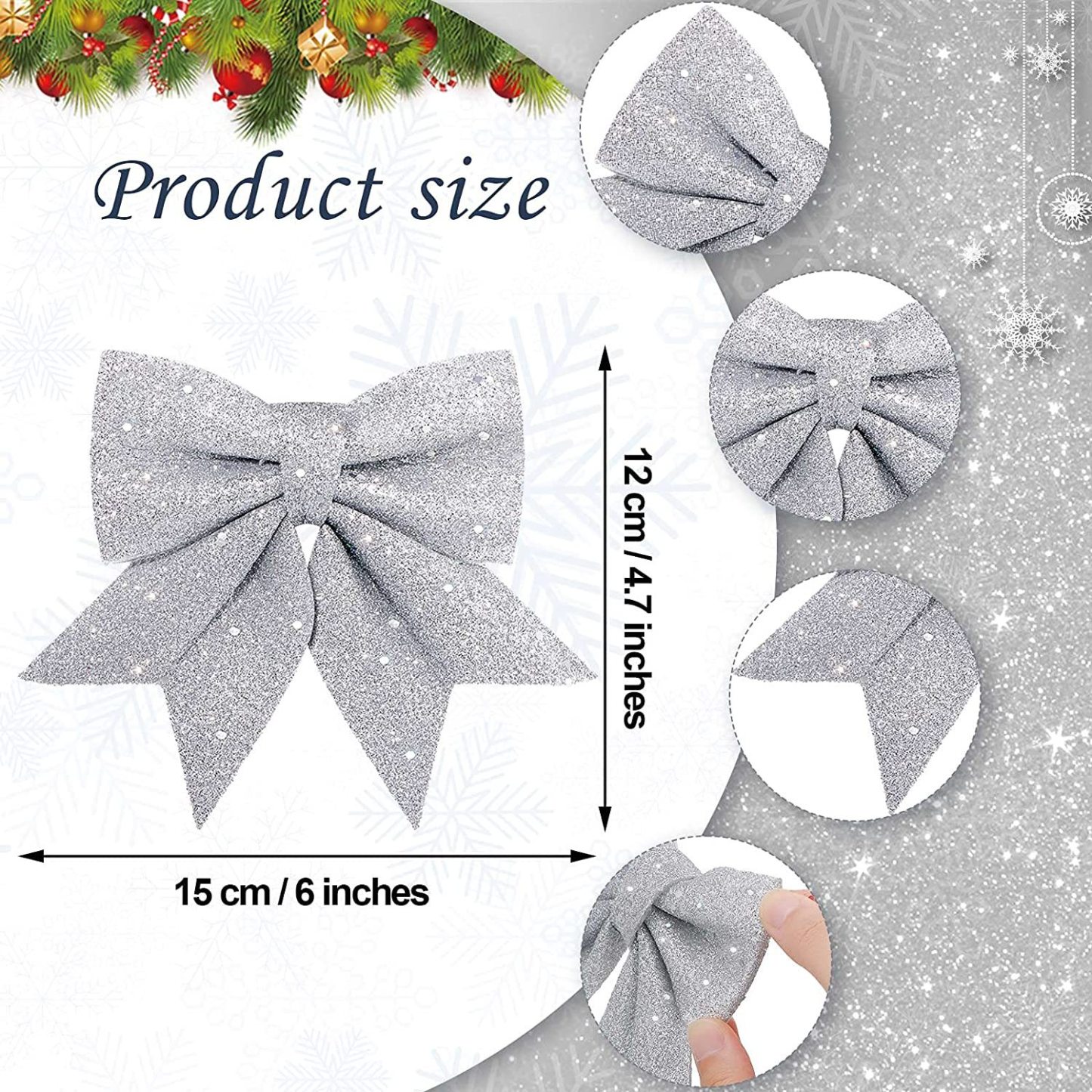 🎄Christmas Tree Bow 3-Color Ribbon Ornament🎀