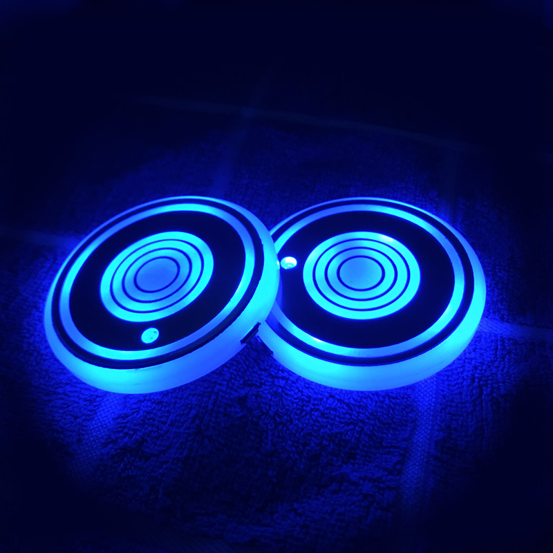 2PCS LED Car Coasters