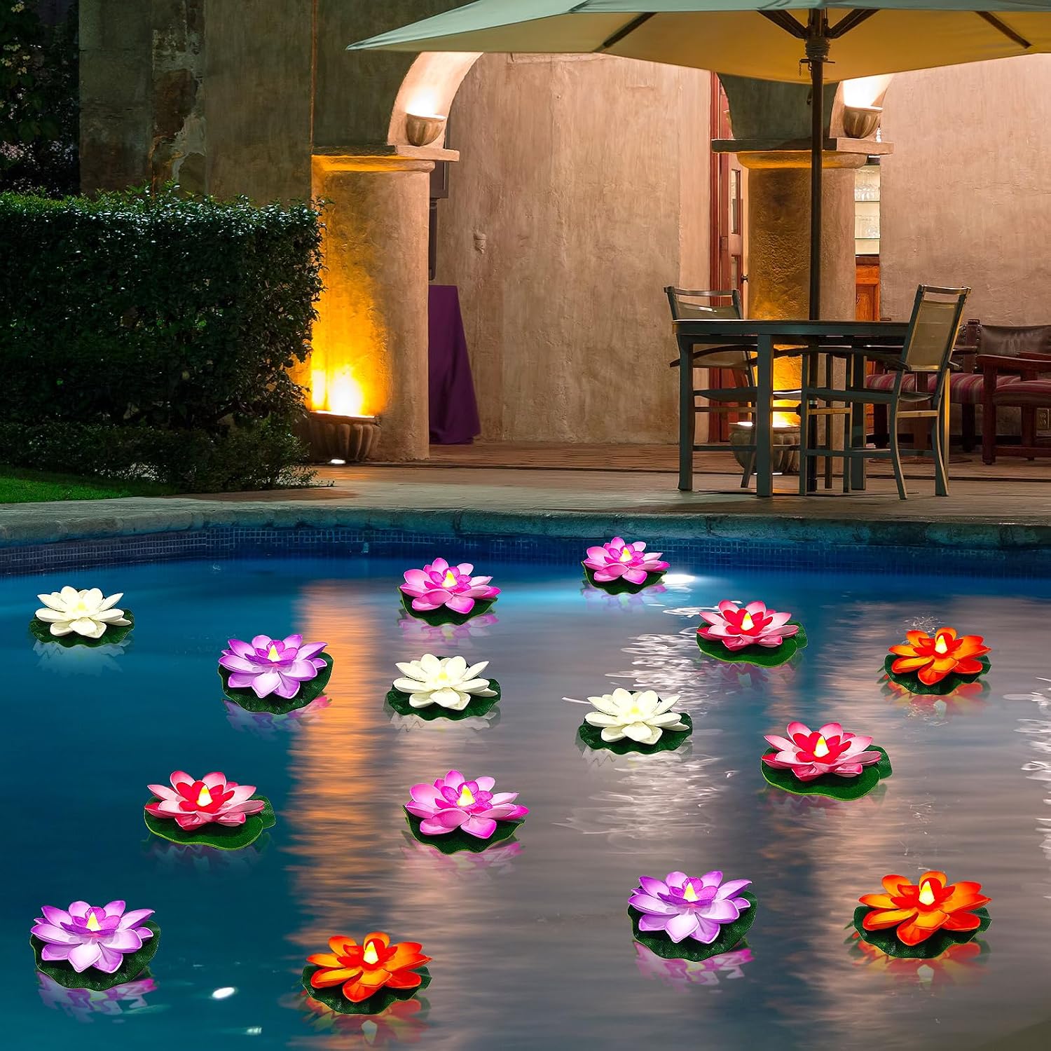 Floating LED Lily pads