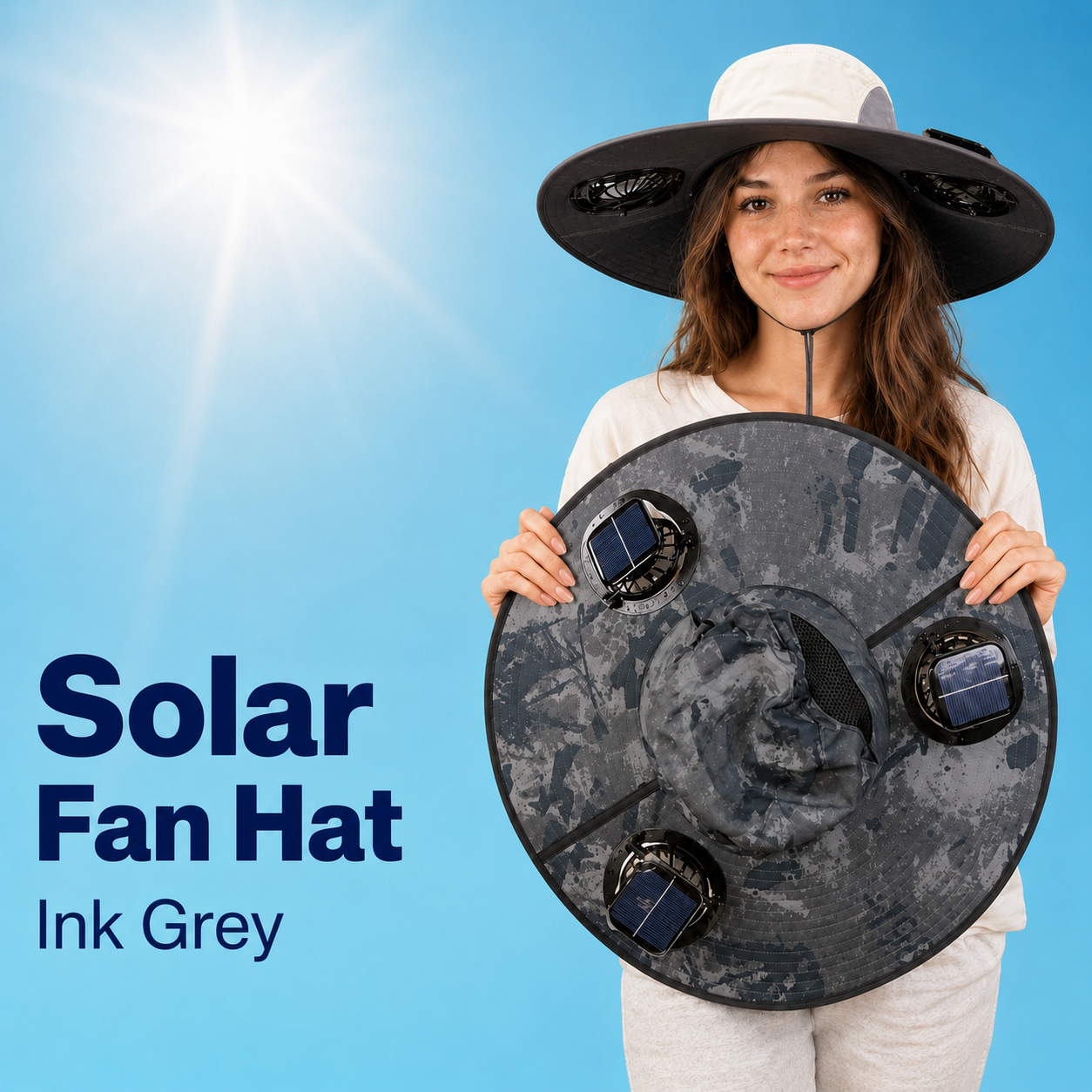 🔥HOT SALE NOW 49% OFF🔥Solar Cooling Sun Hat – Portable Fan Cap