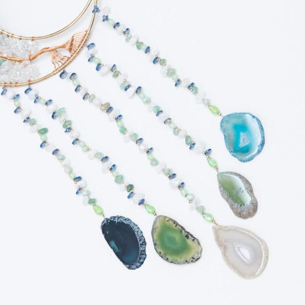 🌙Boho Moon Crystal Wall Decor for Cozy Home Ambiance💎