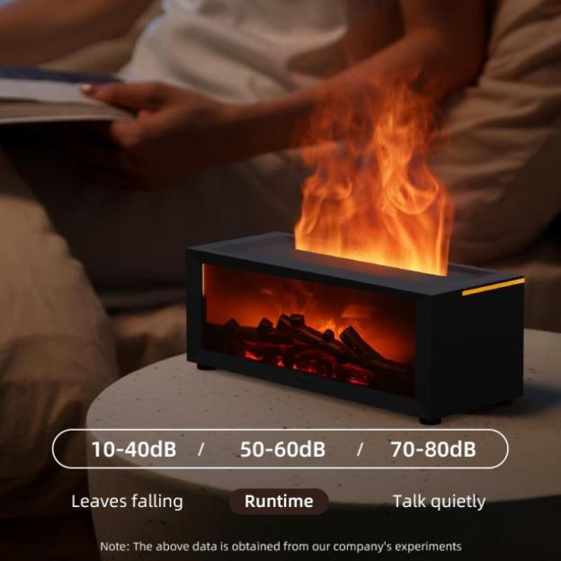 Simulated Fireplace Flame Humidifier