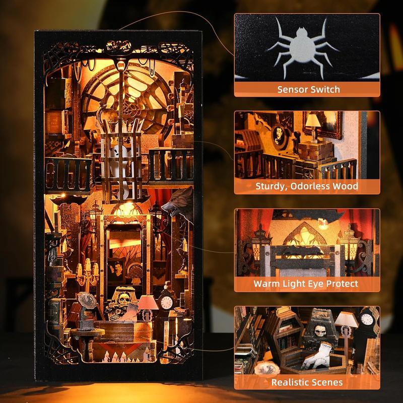 Halloween 3D Wooden Bookend Kit DIY