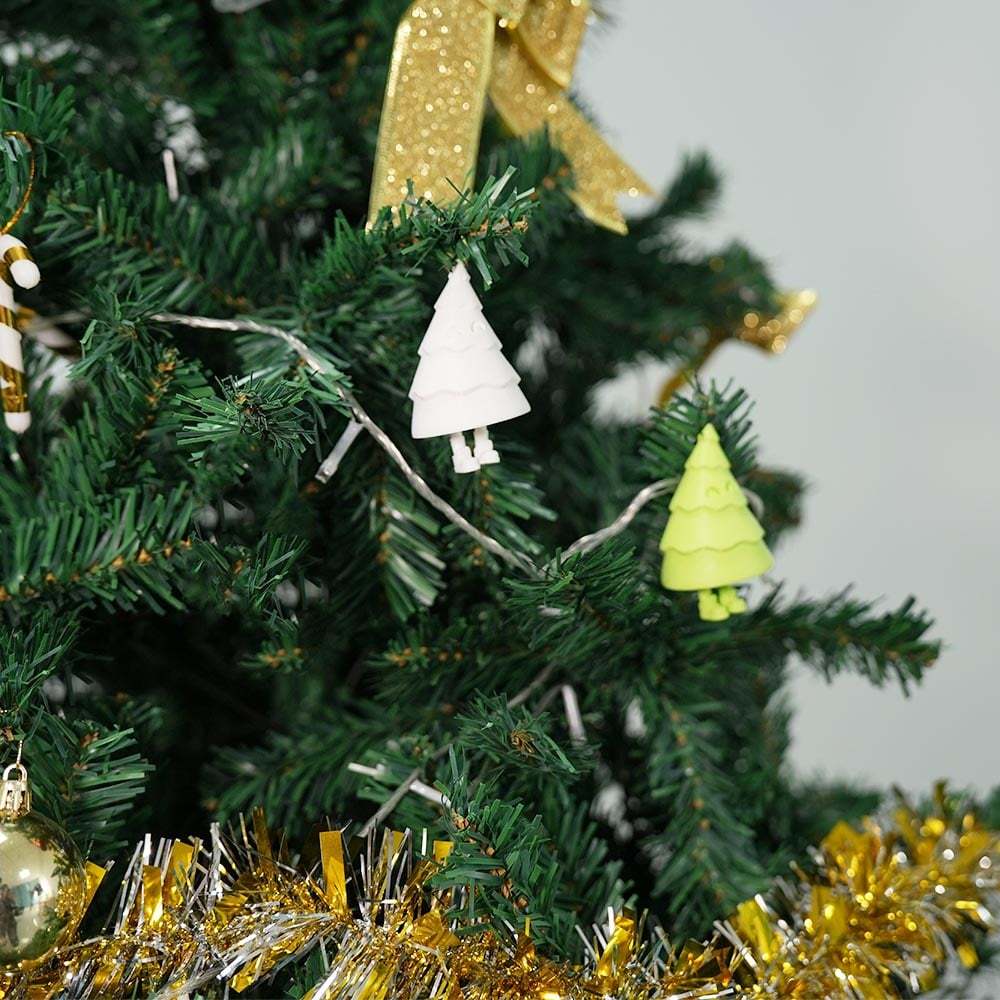 🎄 3D Printed Christmas Tree Ornament Set Gift Pack