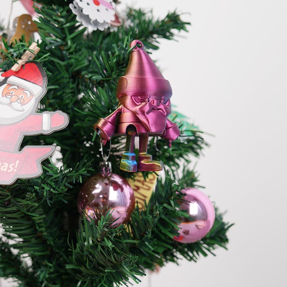 🎄 3D Printed Christmas Tree Ornament Set Gift Pack